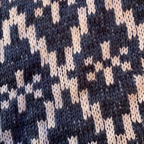 Boho gypsy festival vintage denim/white fringe hem - Picture 4 of 8